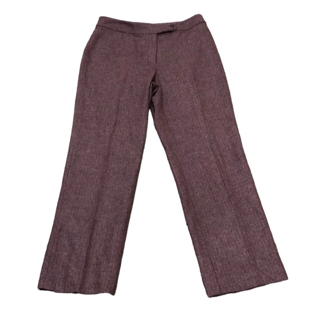 Pendleton Straight Leg Pants Size 8P 8 Petite Pink Virgin Wool
